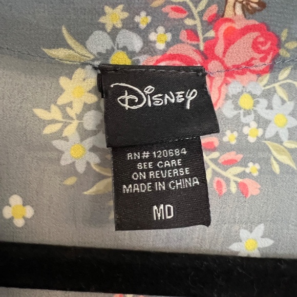 Disney Bambi Floral Kimono Gray Size Medium - Picture 2 of 4